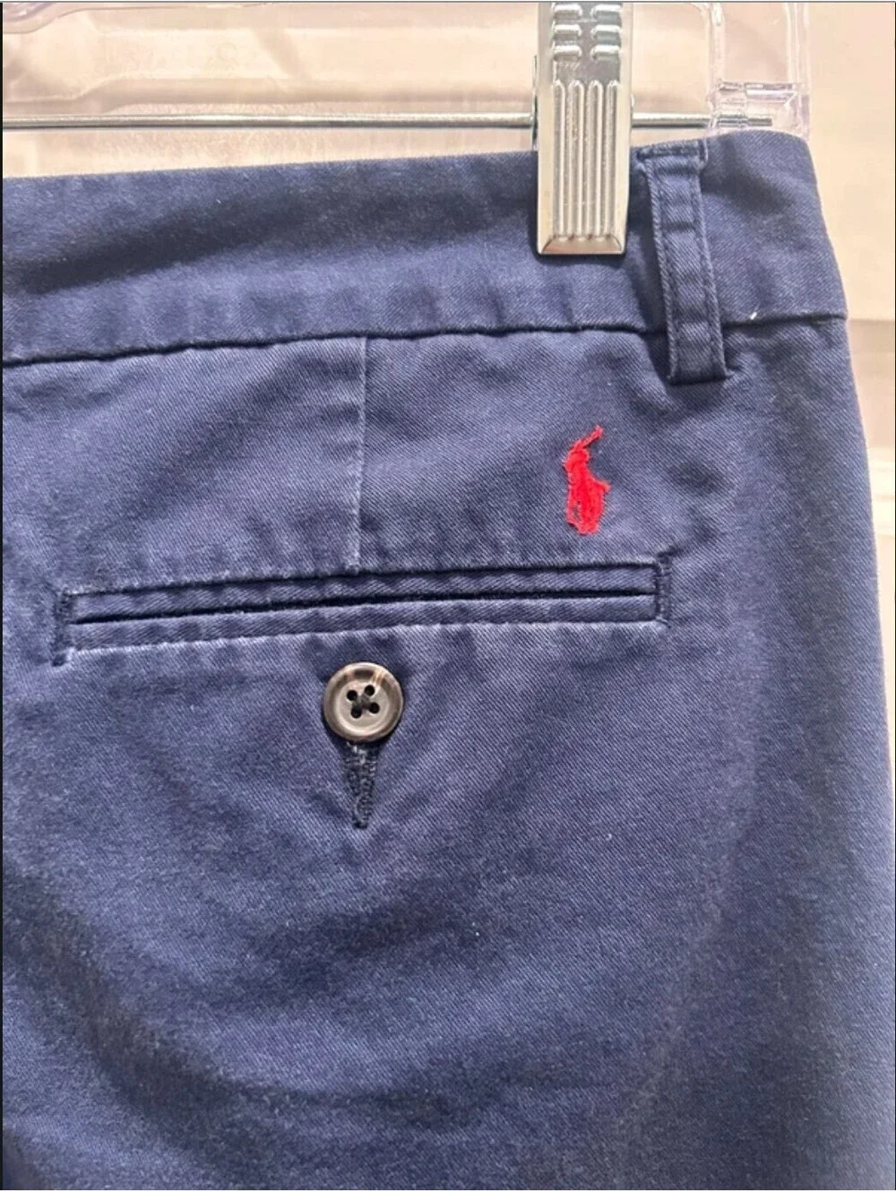 Polo Ralph Lauren Boys Navy Chino Straight Pants Size 16